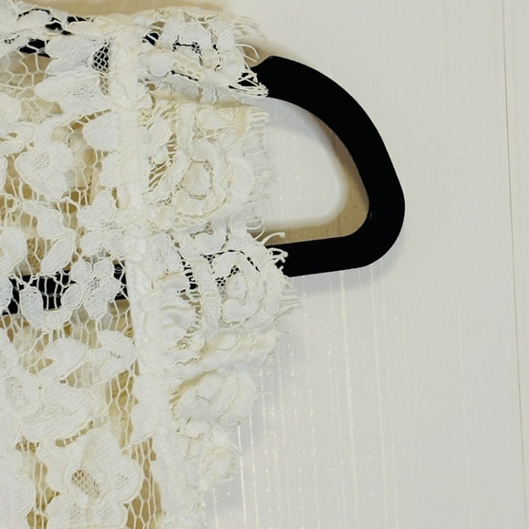 Anthropologie STORIA White Lace Learn to Love Bridal Party Rehearsal SZ Small - Picture 10 of 12